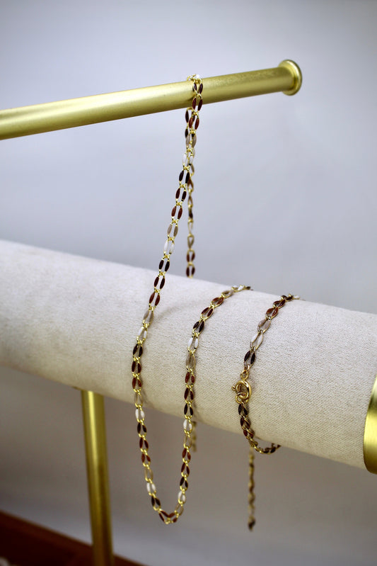 Enamel Bracelet in Espresso